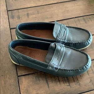 Zara Boys Navy Penny Loafers